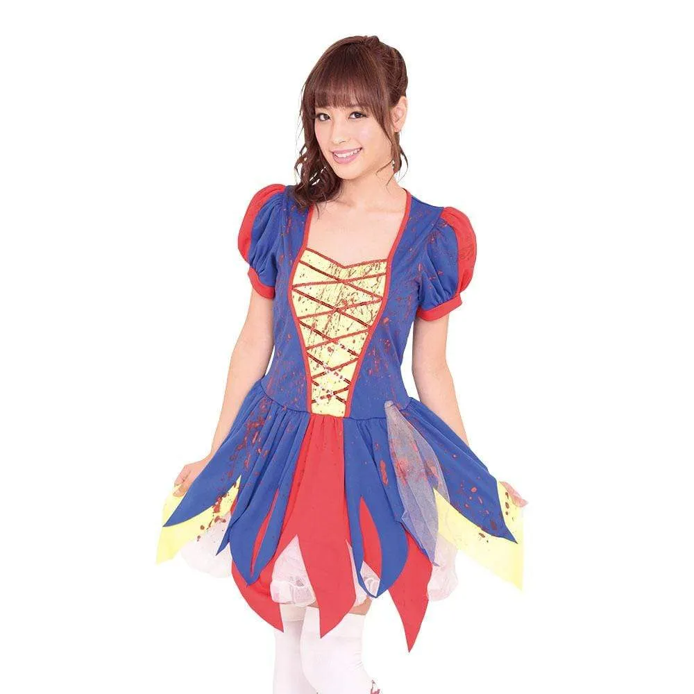 Garaku - Snow White Princess Halloween Zombie Costume (Multi Colour)