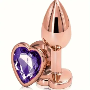 Heart-Shaped Butt Plug Metal Anal Toy Smooth Adult BDSM Accessory