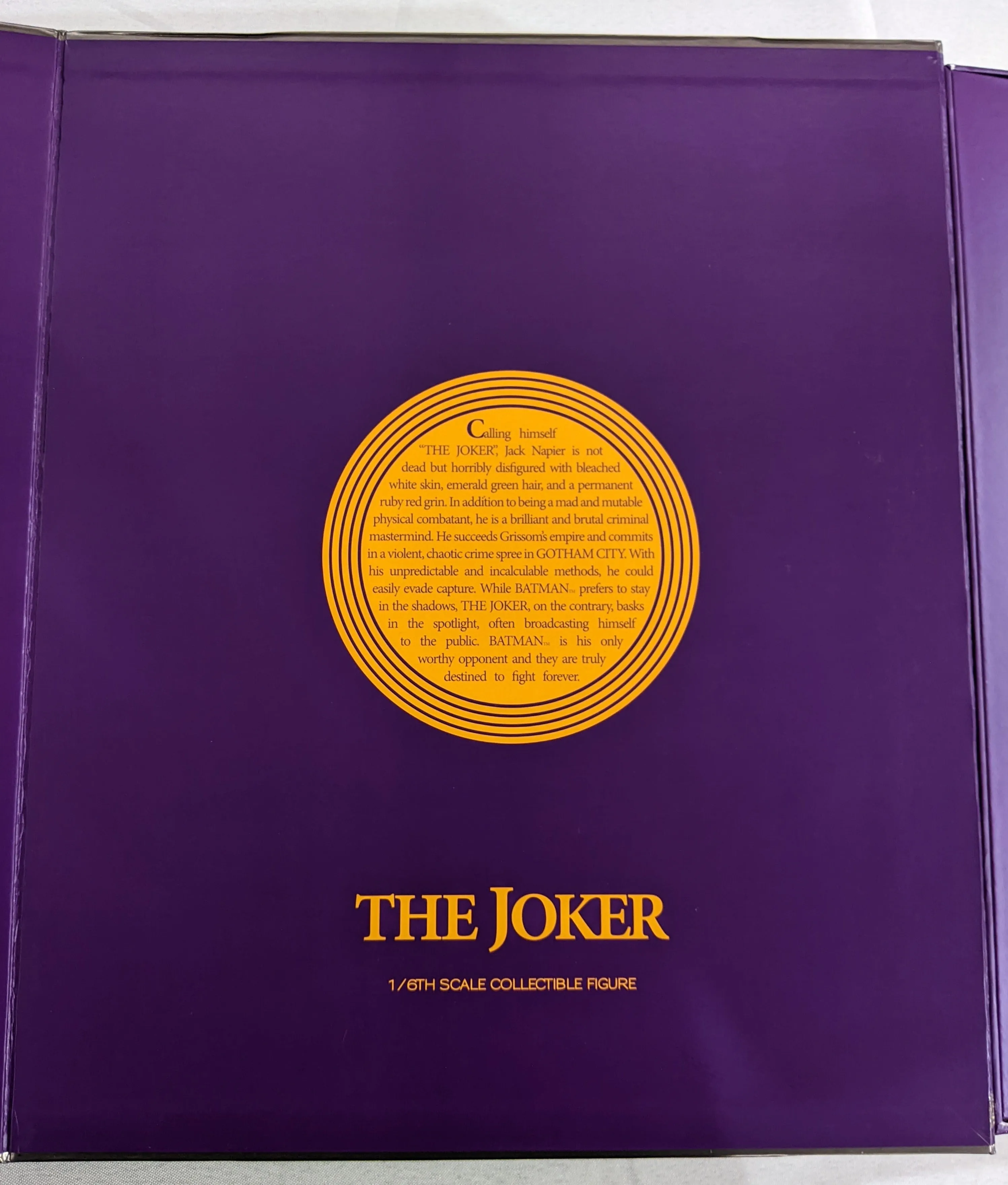 Hot Toys 1/6 1989 Batman The Joker 2.0 Movie Masterpiece Sixth Scale Figure DX08 *Open Box*