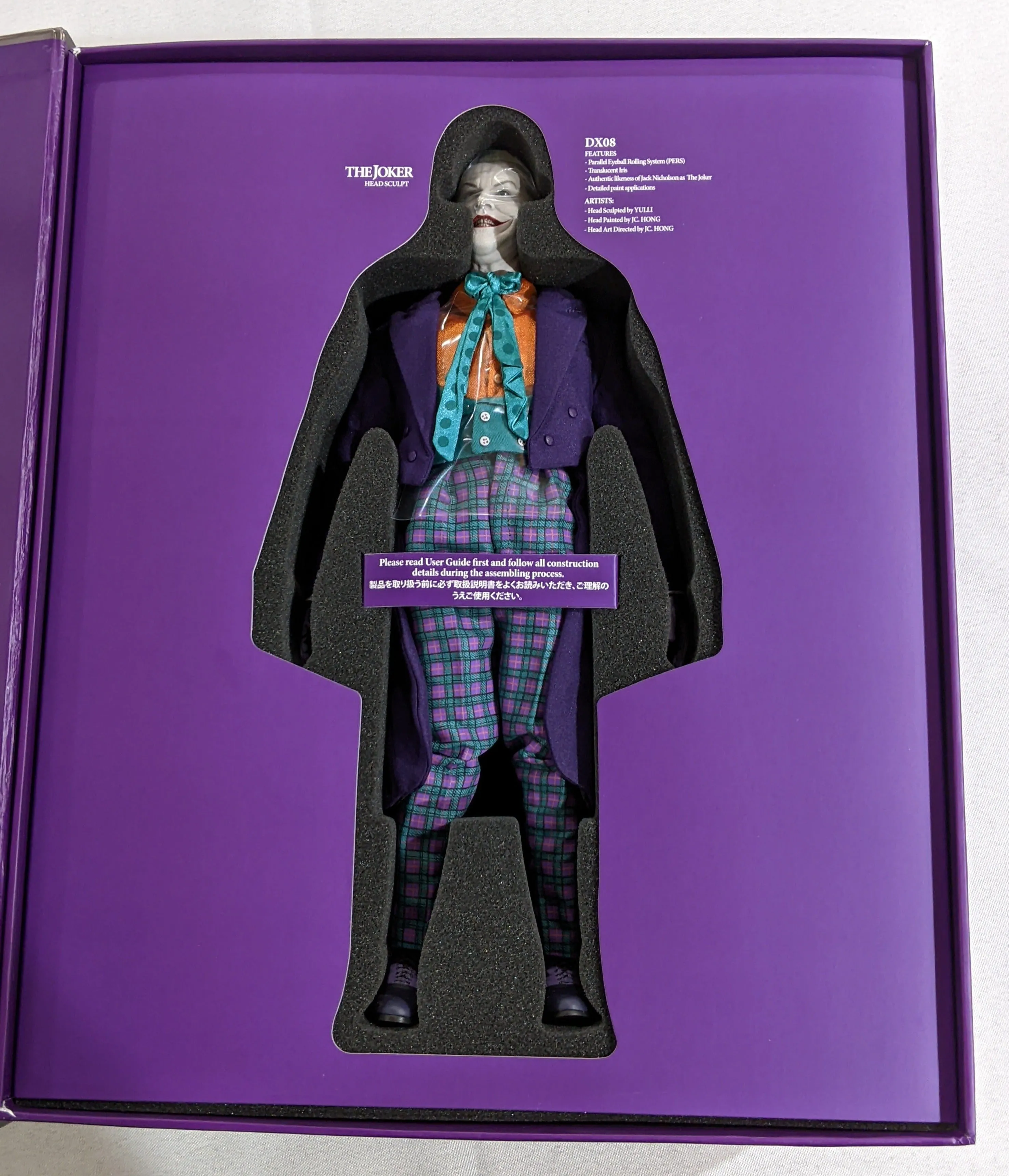 Hot Toys 1/6 1989 Batman The Joker 2.0 Movie Masterpiece Sixth Scale Figure DX08 *Open Box*