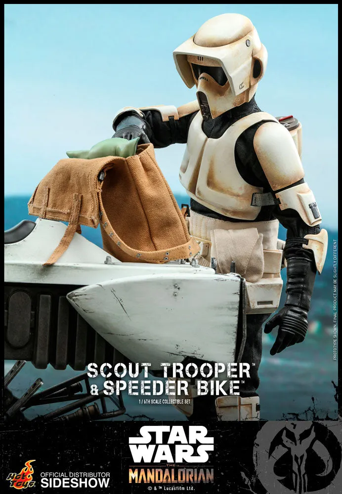 Hot Toys 1/6 The Mandalorian Scout Trooper and Speeder Bike Scale Figure TMS017