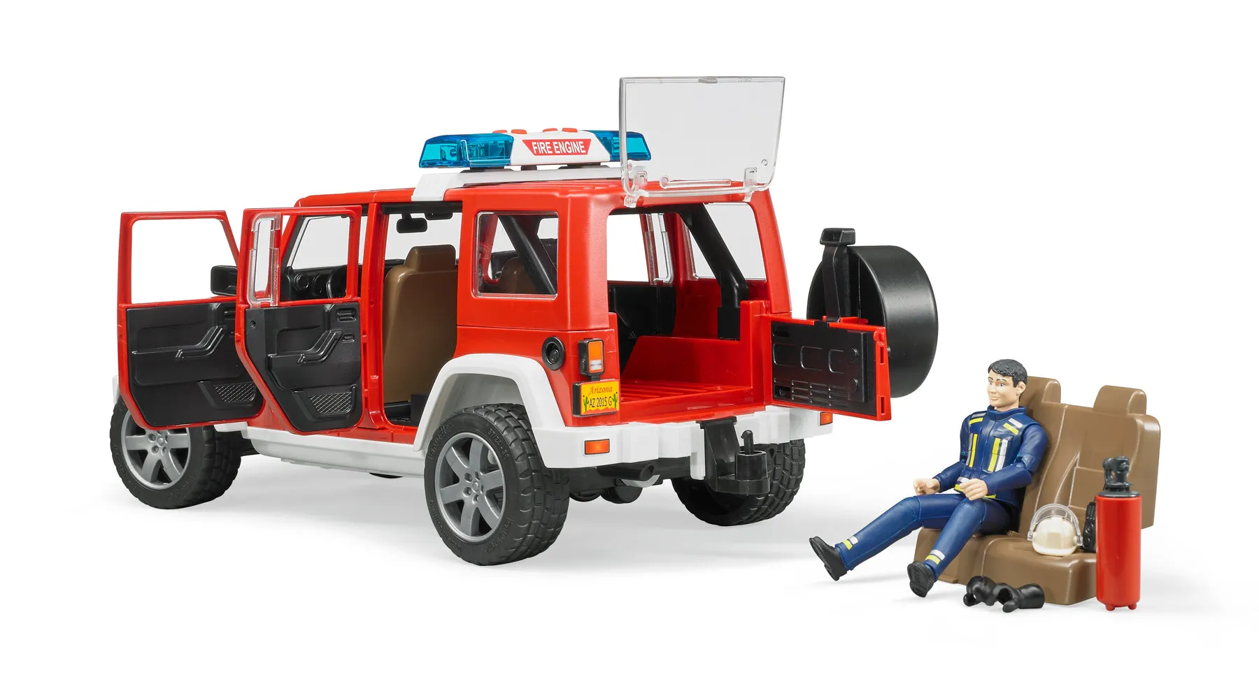 Jeep Rubicon Fire Rescue With Fireman