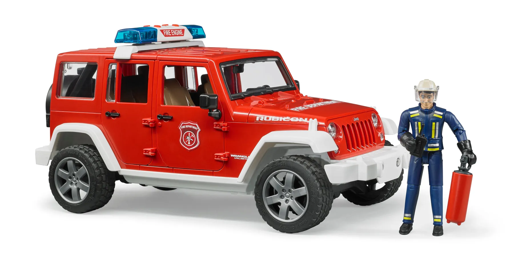 Jeep Rubicon Fire Rescue With Fireman