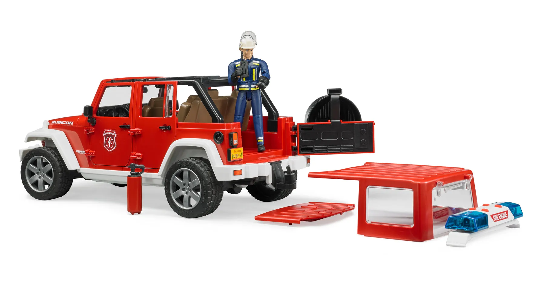 Jeep Rubicon Fire Rescue With Fireman