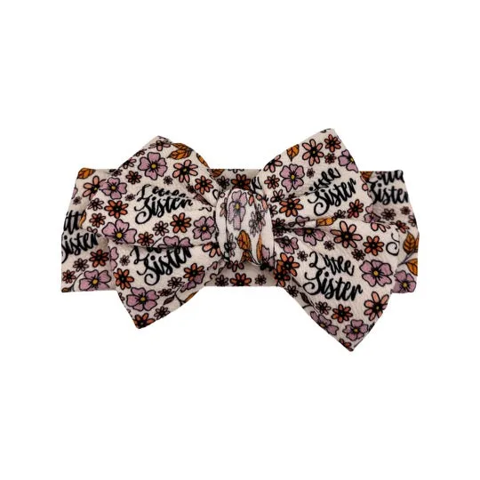 Little Sister Boho Heirloom Floral Headwrap