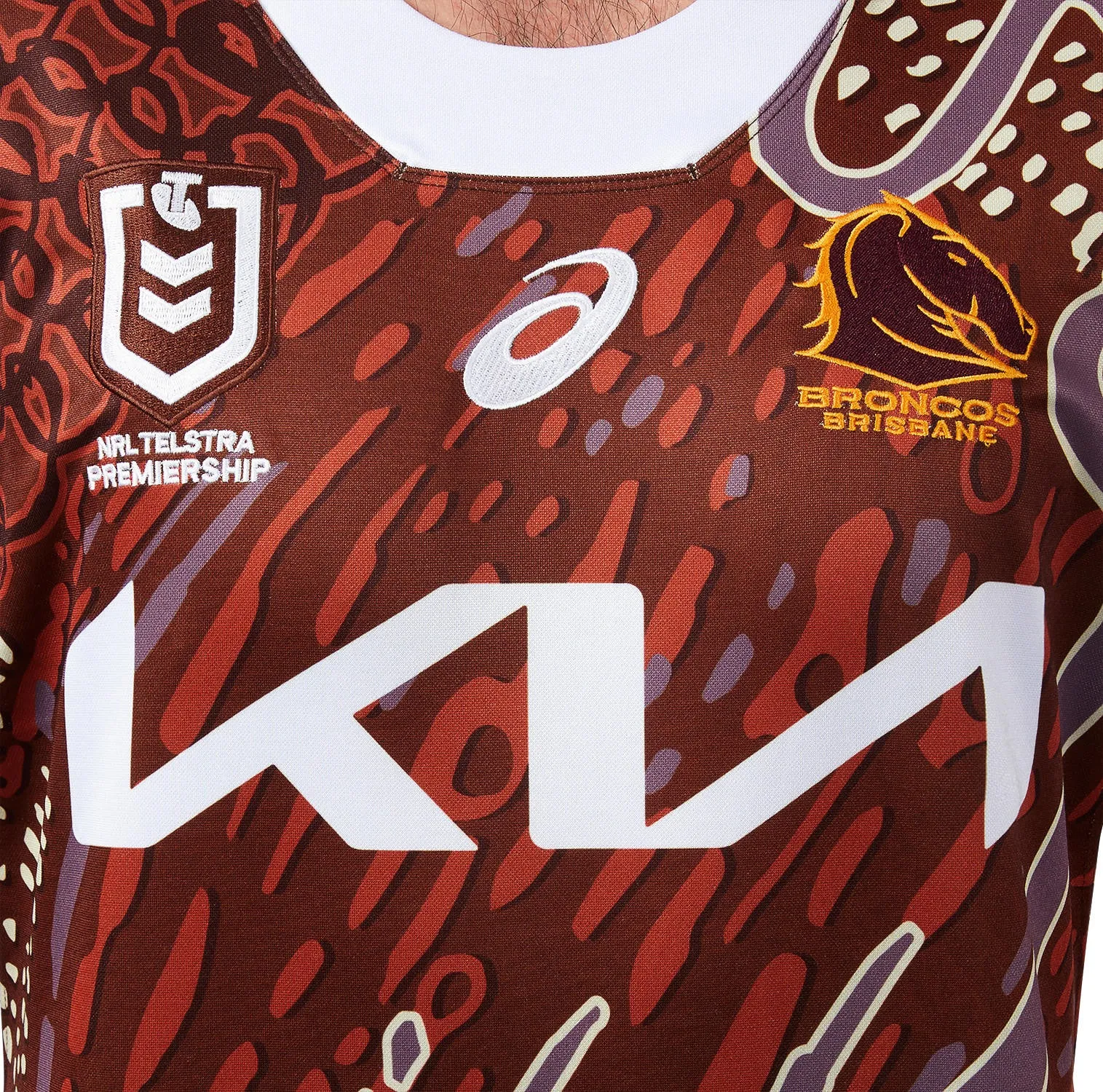 Men's NRL Brisbane Broncos 2024 Replica Indigenous Jersey