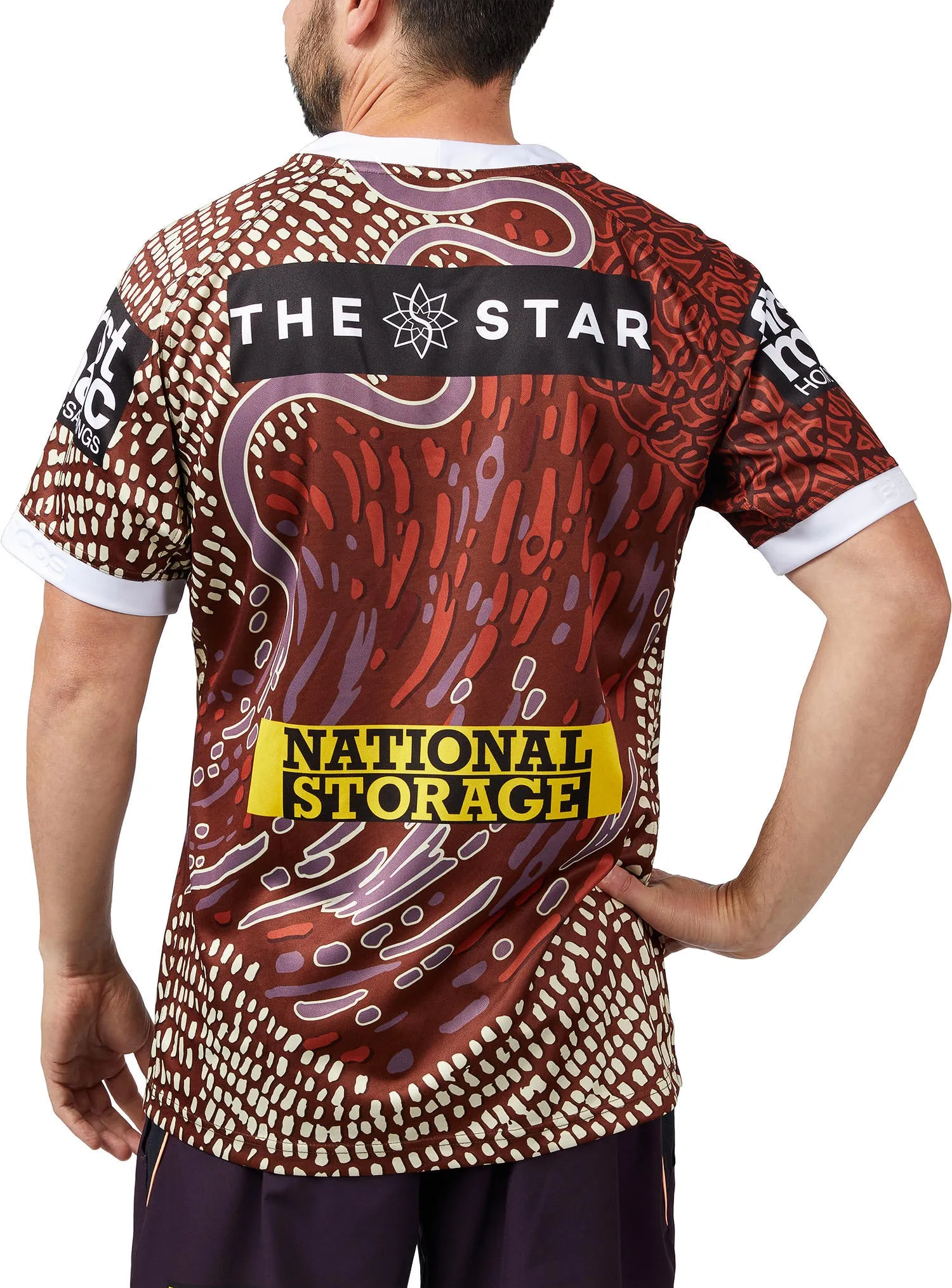 Men's NRL Brisbane Broncos 2024 Replica Indigenous Jersey