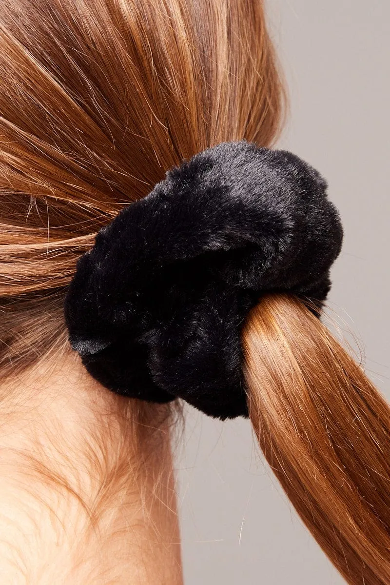 Multi 3 Pack Faux Fur Scrunchies