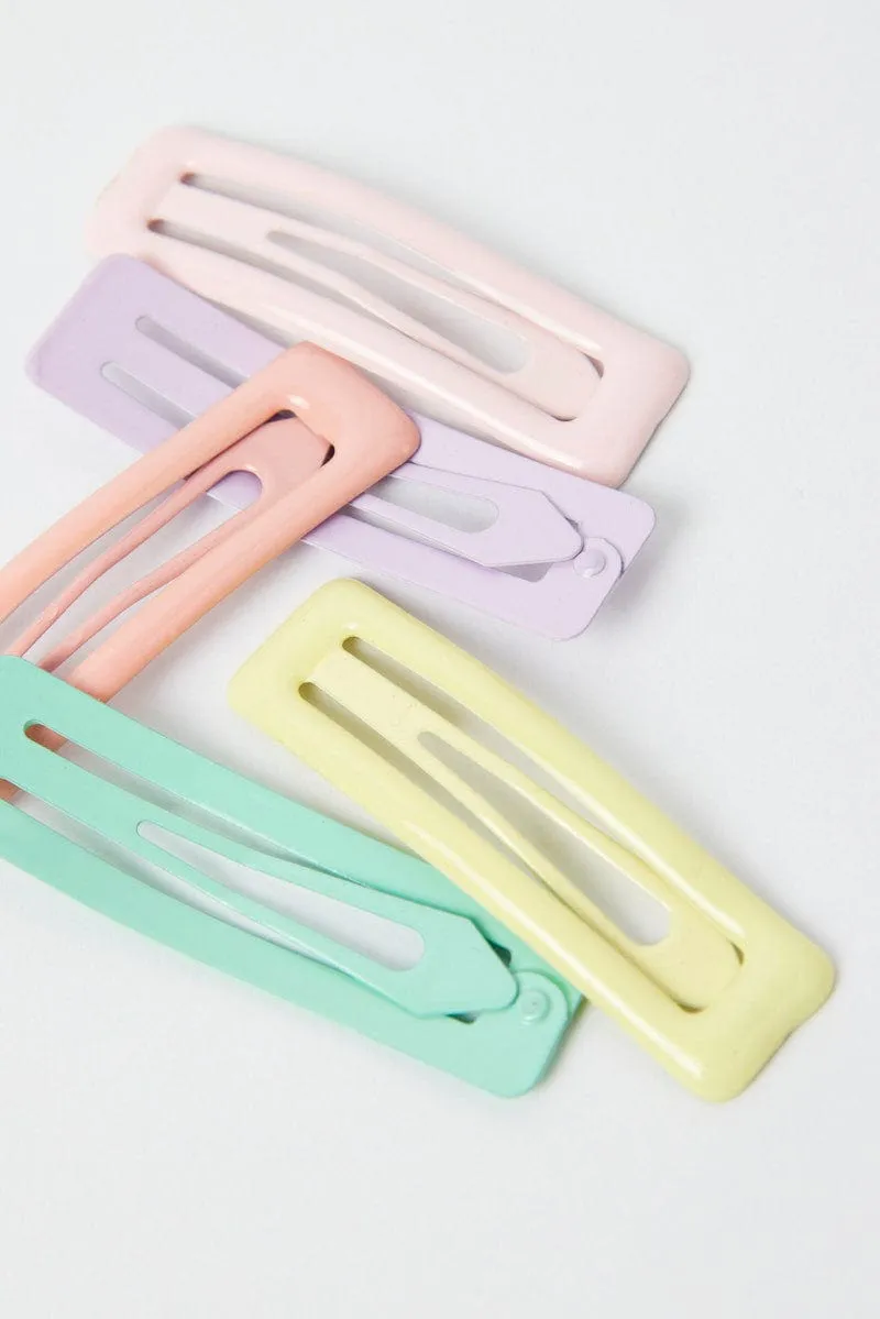 Multi 5 pack Hair Clips