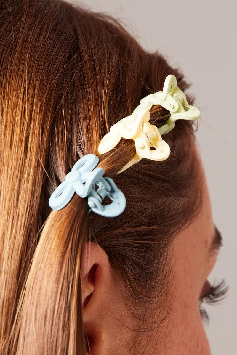 Multi 9 Pack Mini Claw Clips