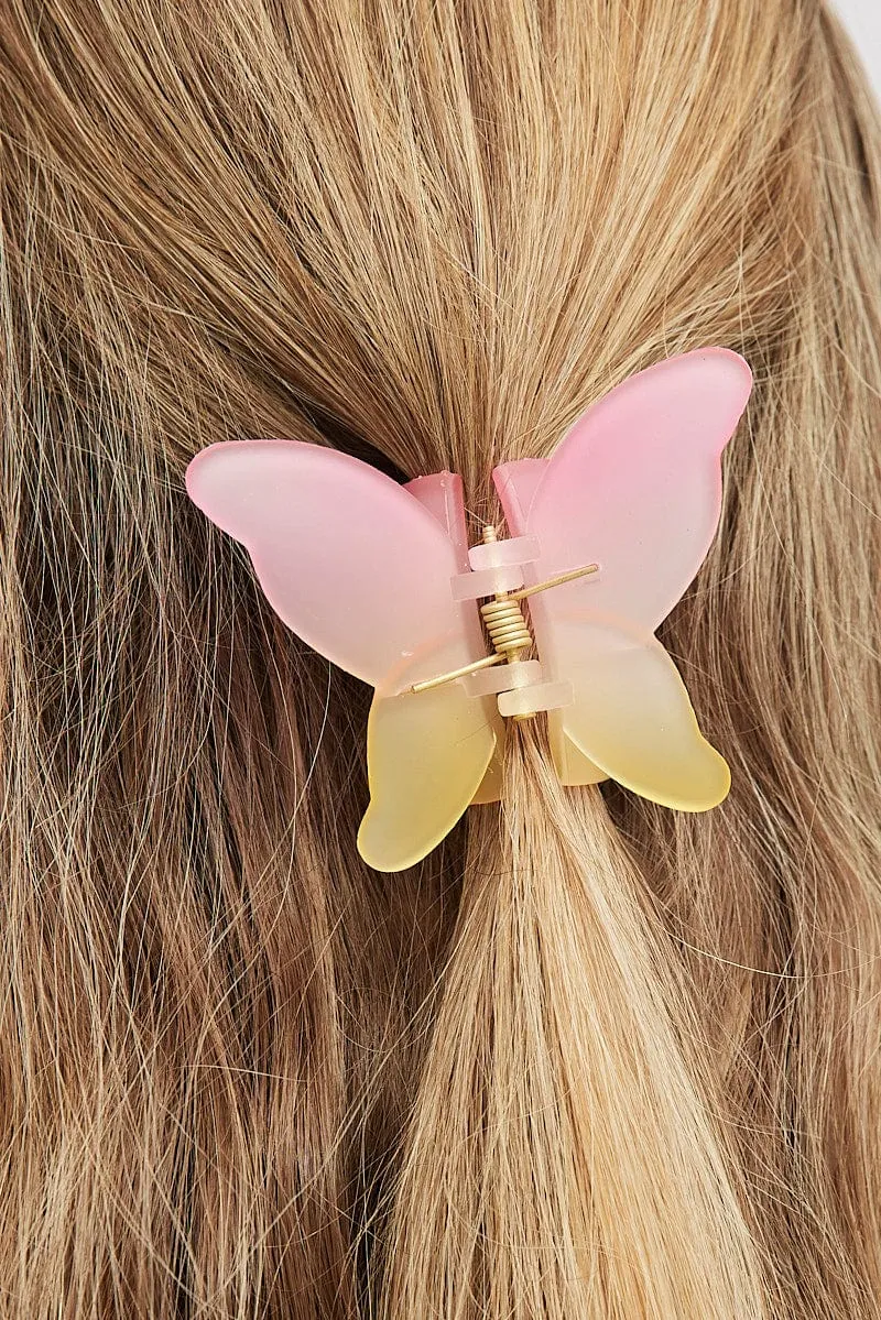 Multi Butterfly Claw Clip