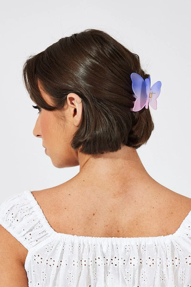 Multi Butterfly Claw Clip