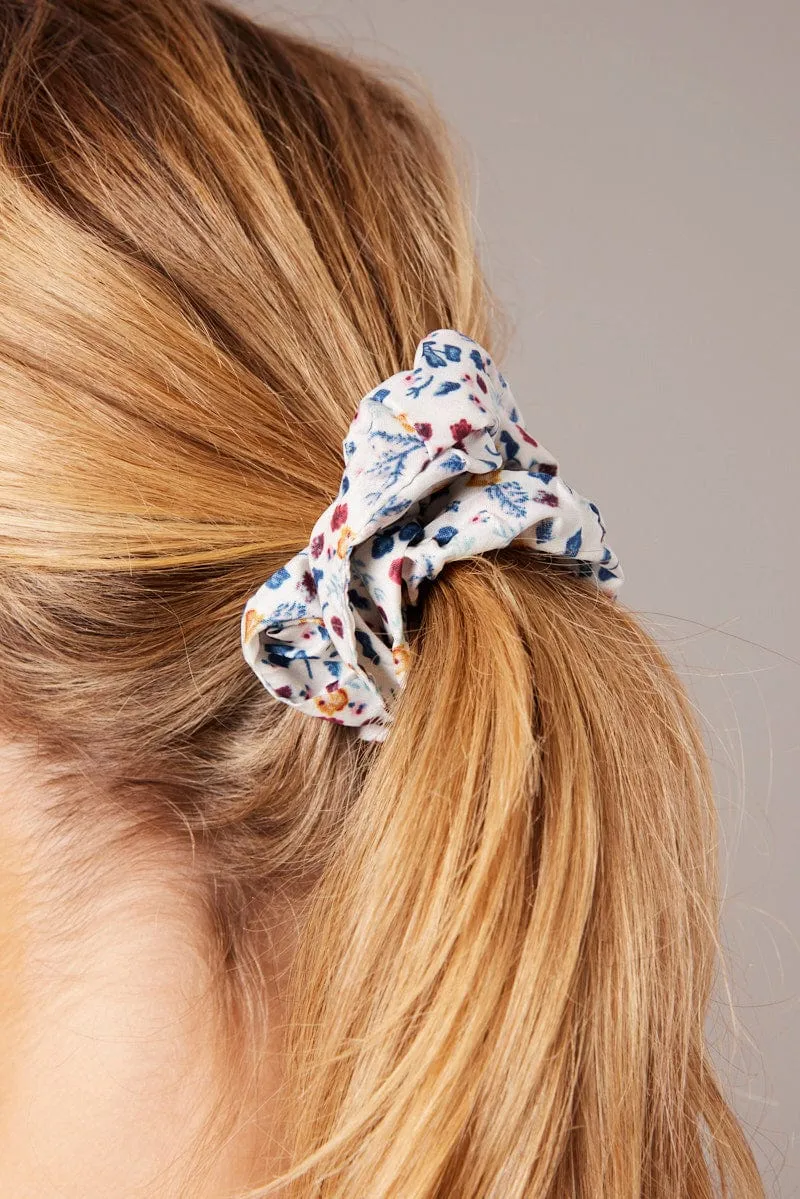 Multi Ditsy Scrunchie