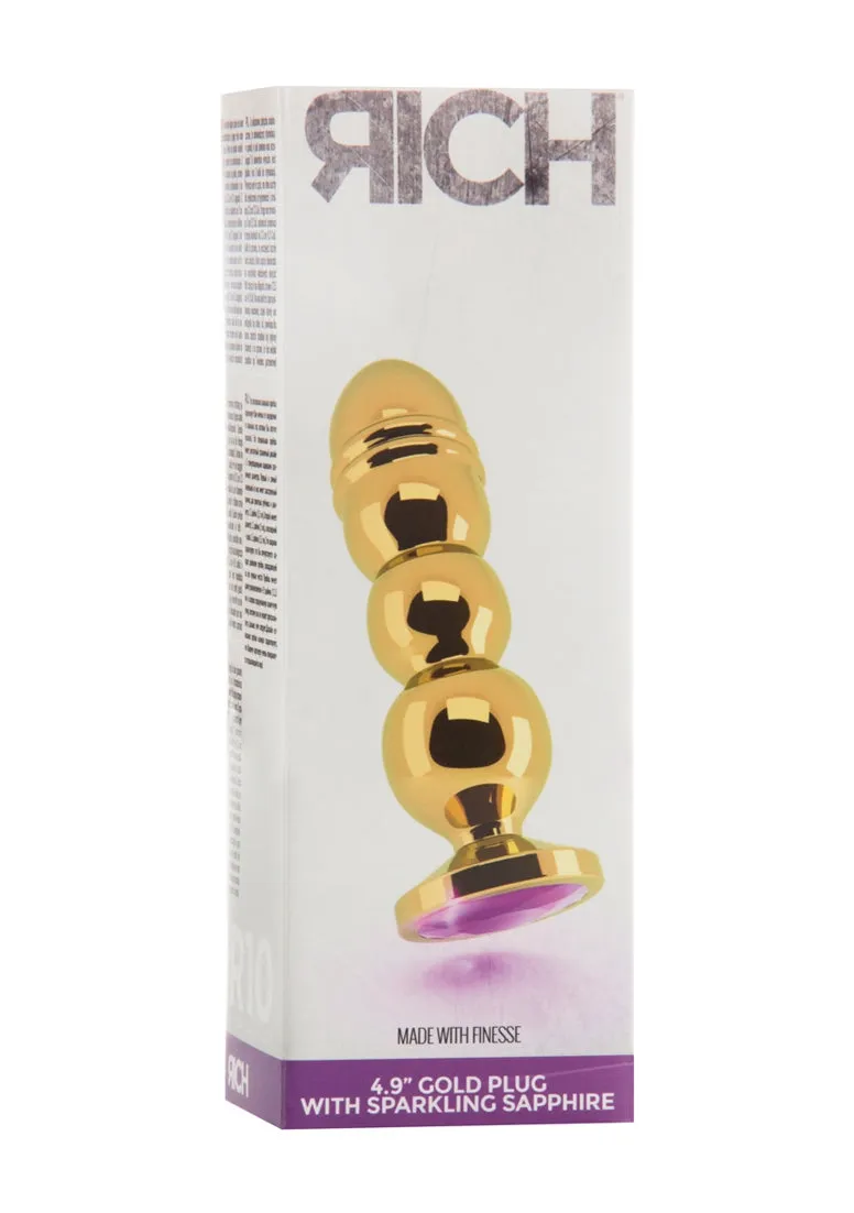 R10 - Gold Plug - 4.9 Inch - Purple Sapphire