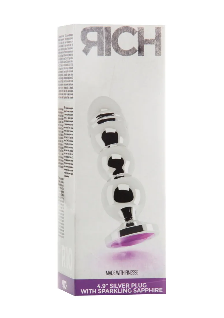 R10 - Silver Plug - 4.9 Inch - Purple Sapphire