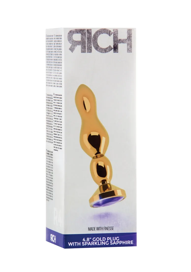 R4 - Gold Plug - 4.8 Inch - Purple Sapphire