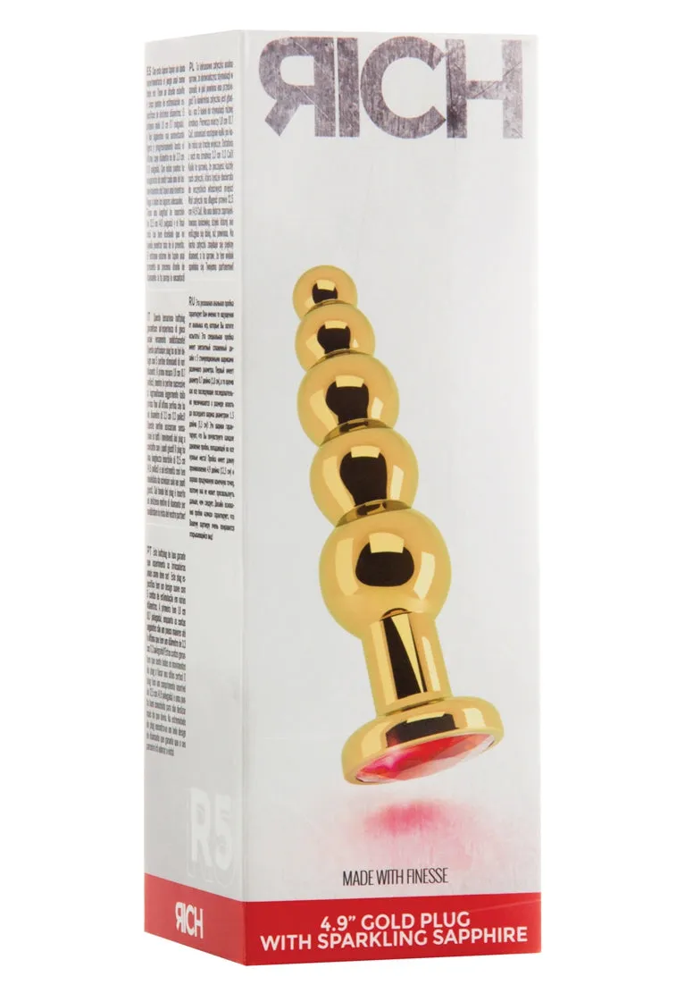 R5 - Gold Plug - 4.9 Inch - Red Sapphire