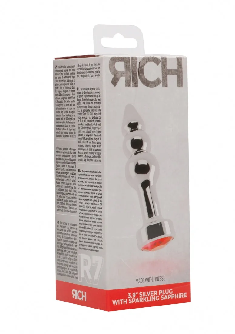 R7 - Silver Plug - 3.9 Inch - Red Sapphire