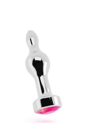 R8 - Silver Plug - 3.5 Inch - Rose Red Sapphire