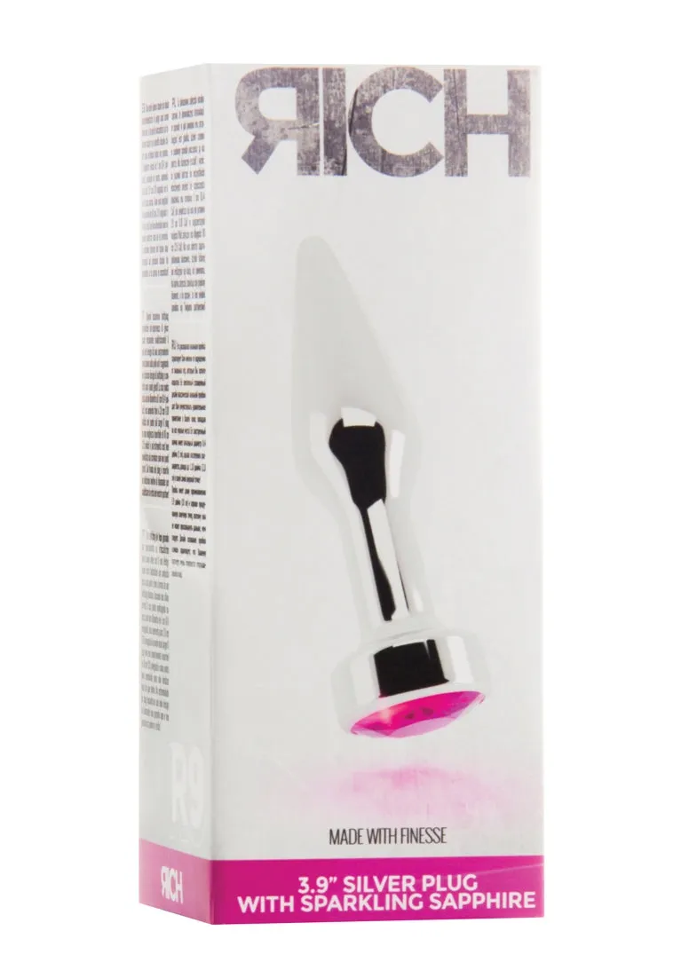 R9 - Silver Plug - 3.9 Inch - Pink Sapphire
