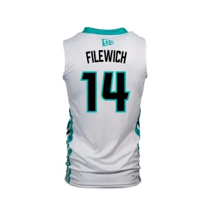 SEA BEARS ADULT JERSEY WHITE #14 FILEWICH
