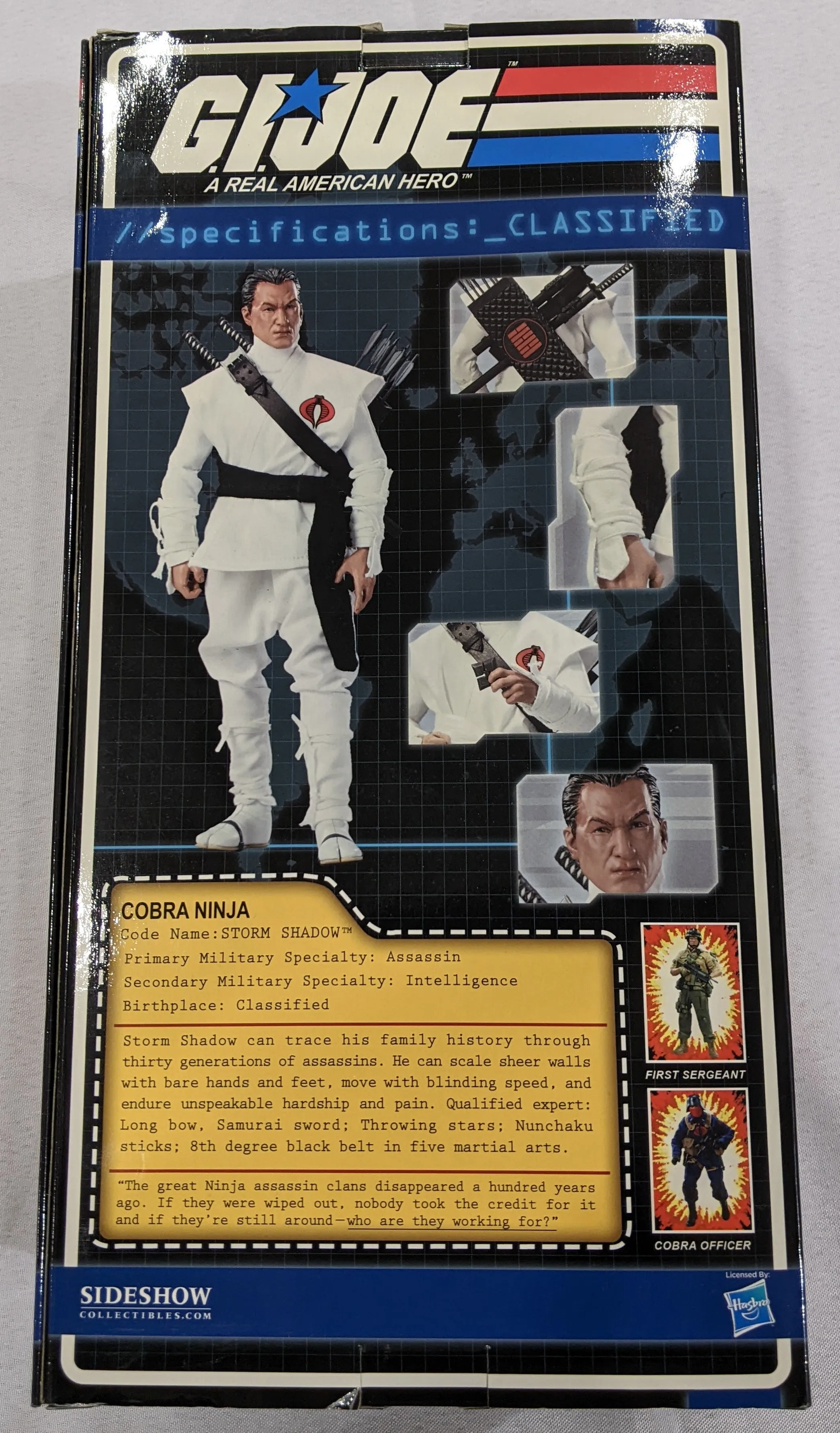 Sideshow Collectible 1/6 G.I. Joe Cobra Ninja Storm Shadow Sixth Scale Figure *Open Box*