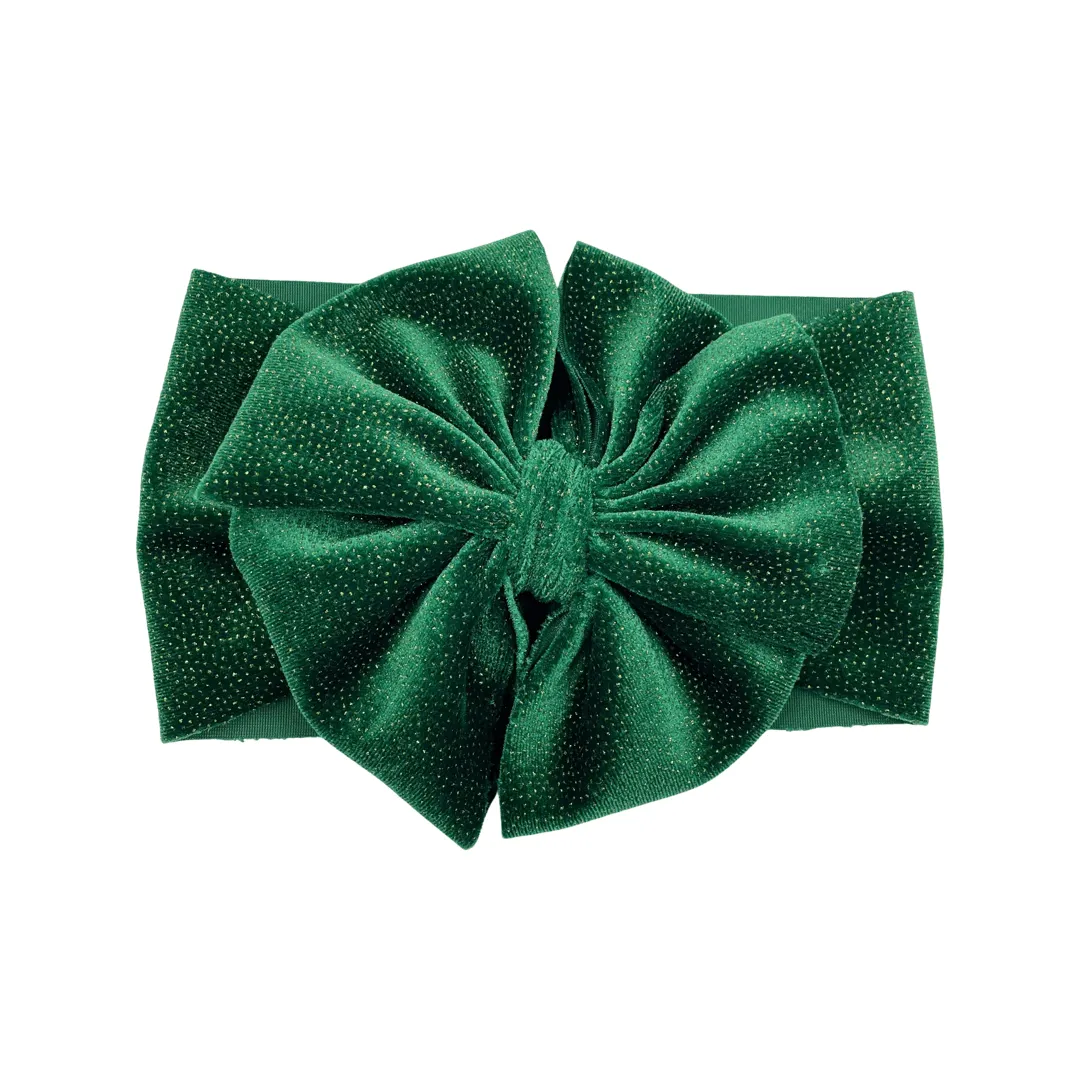 Sparkling Green Velvet Headwrap