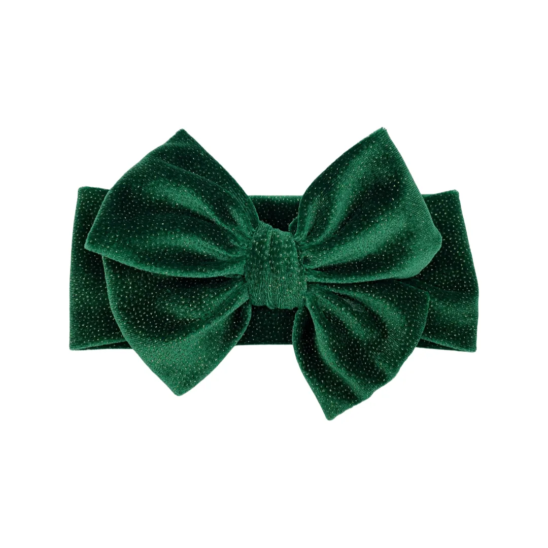Sparkling Green Velvet Headwrap