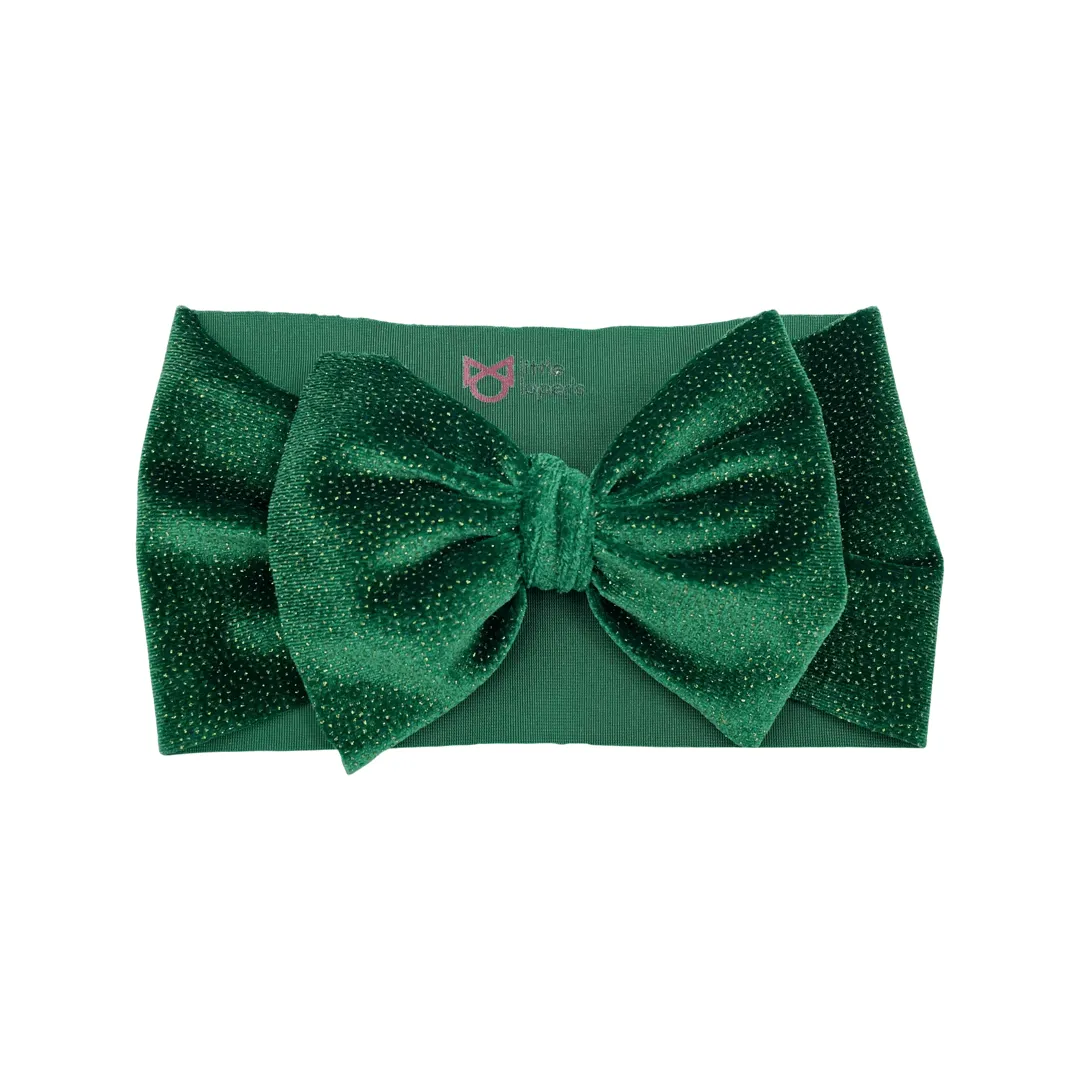 Sparkling Green Velvet Headwrap