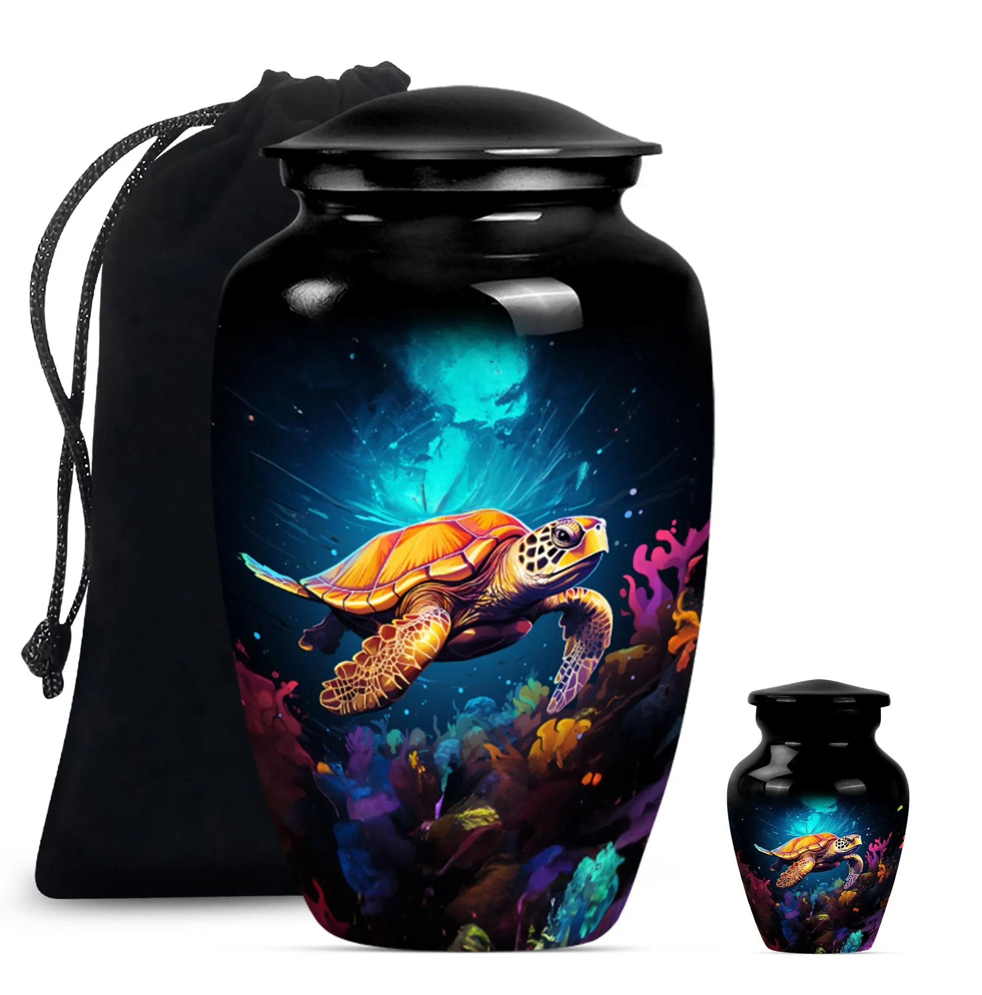 Turtle Theme Urn - Optimal Lasting Tribute for the Departed