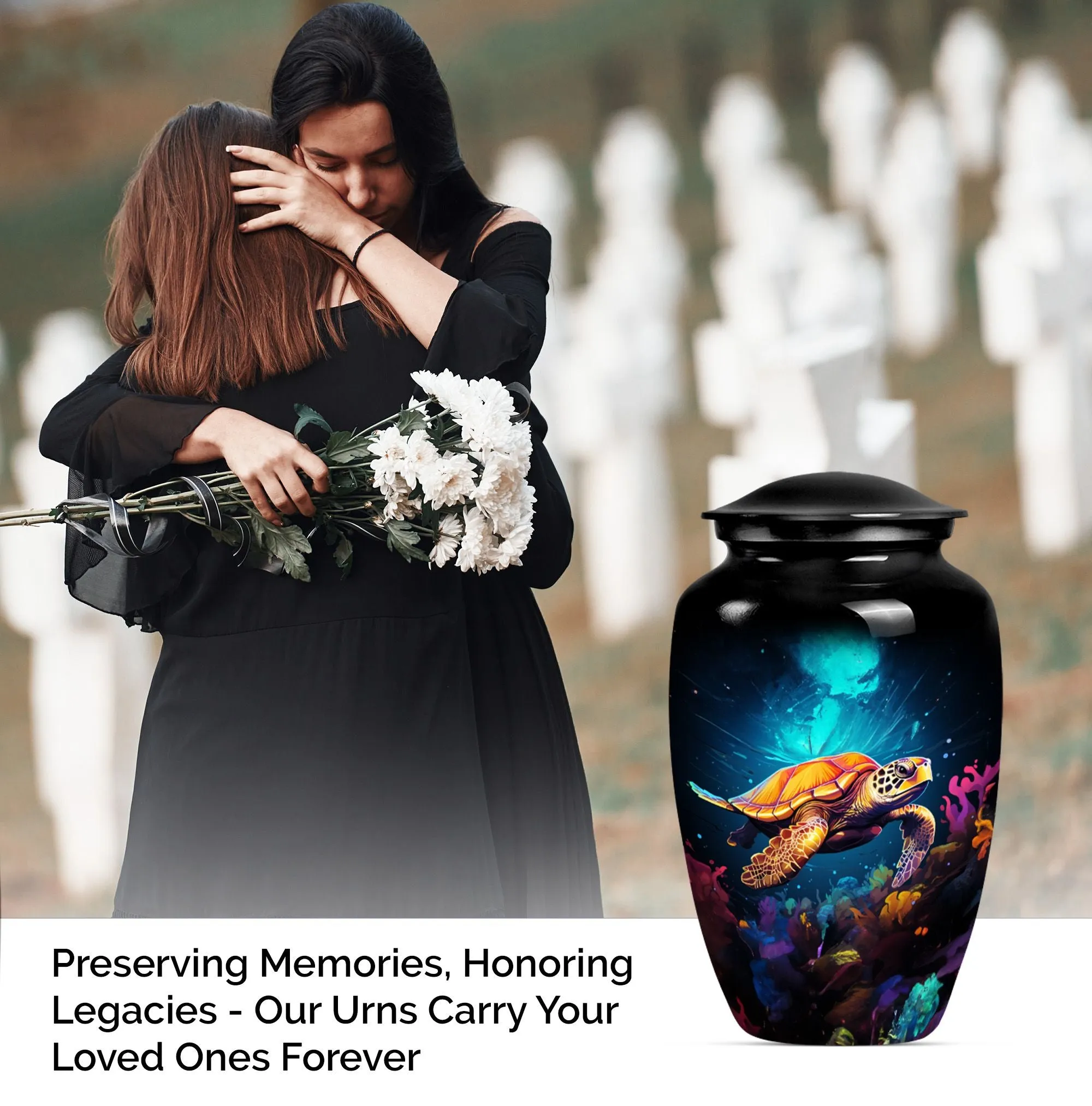 Turtle Theme Urn - Optimal Lasting Tribute for the Departed