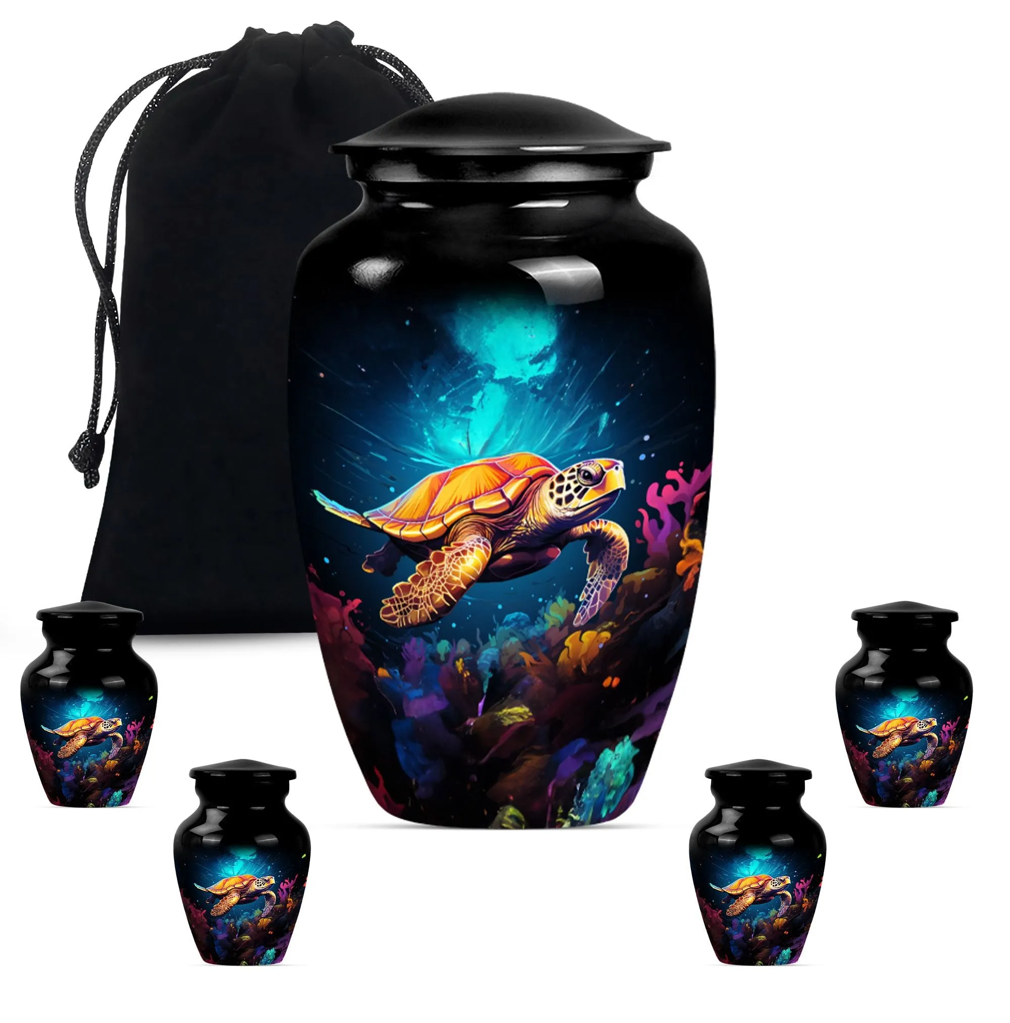 Turtle Theme Urn - Optimal Lasting Tribute for the Departed