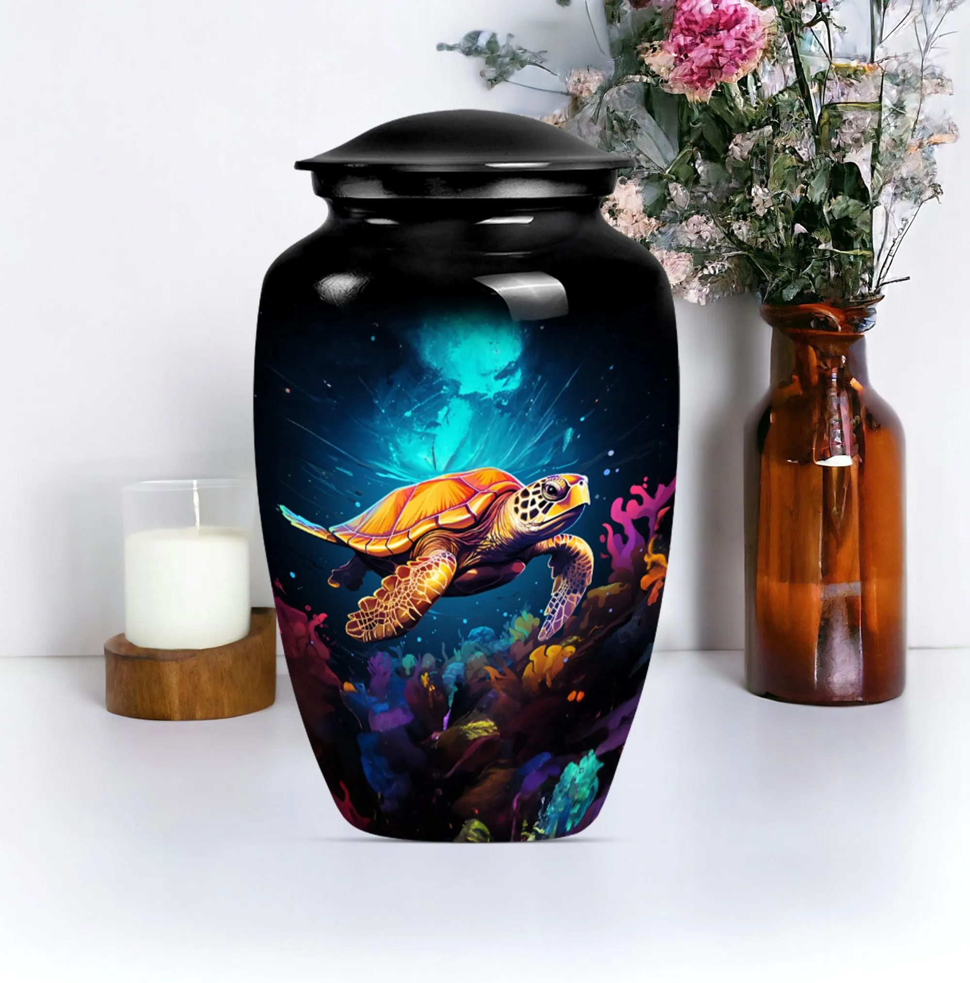 Turtle Theme Urn - Optimal Lasting Tribute for the Departed