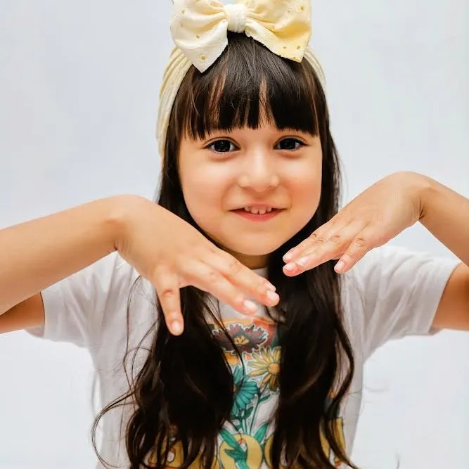 Yellow Eyelet Headwrap Mini